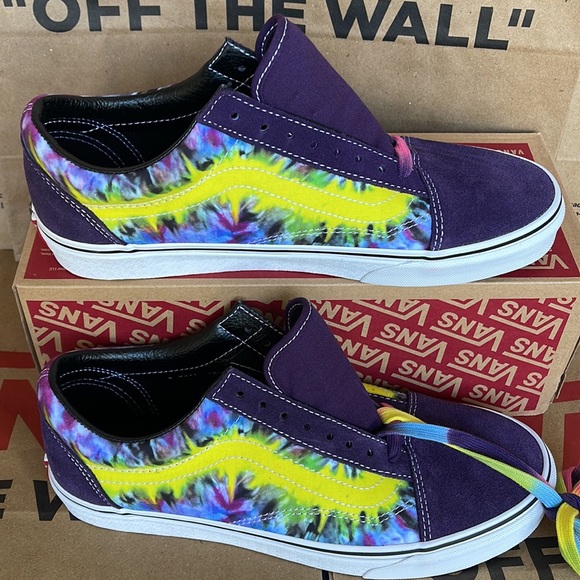 Vans Old Skool Tie Dye Mysterioso/True White Men’s sneakers - Picture 2 of 16